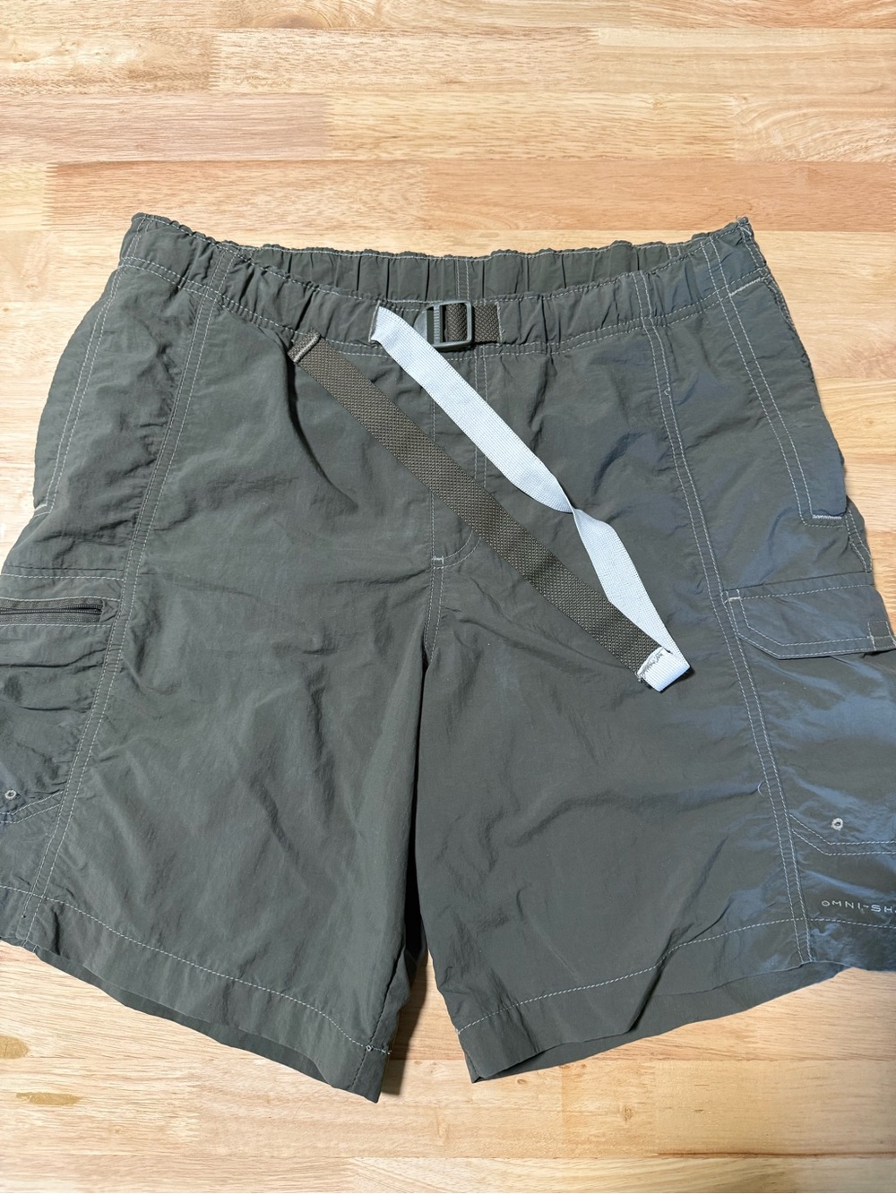 Men’s Columbia Omni-Shade Swim Trunks Dark Forest Green Size Medium